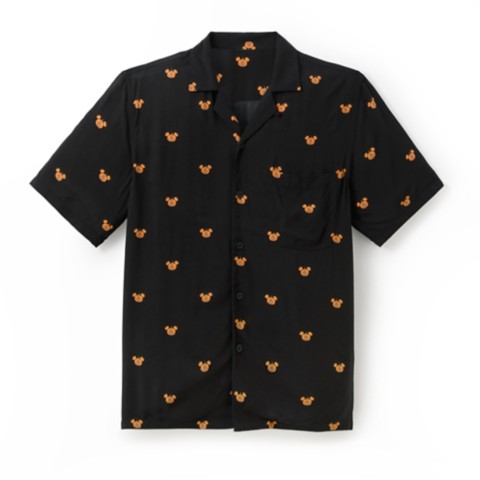 Мужские рубашки Disney Mickey Mouse Halloween Button Down Shirt for Adults