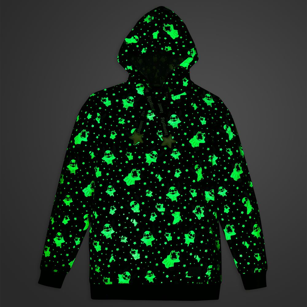 Stitch Halloween Glow-in-the-Dark Loungefly Pullover Hoodie for Adults &ndash; Lilo & Stitch