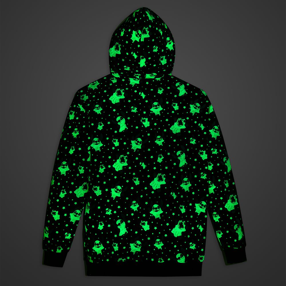Stitch Halloween Glow-in-the-Dark Loungefly Pullover Hoodie for Adults &ndash; Lilo & Stitch