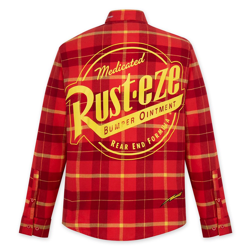 Lightning McQueen Flannel Shirt for Adults by Cakeworthy – Cars