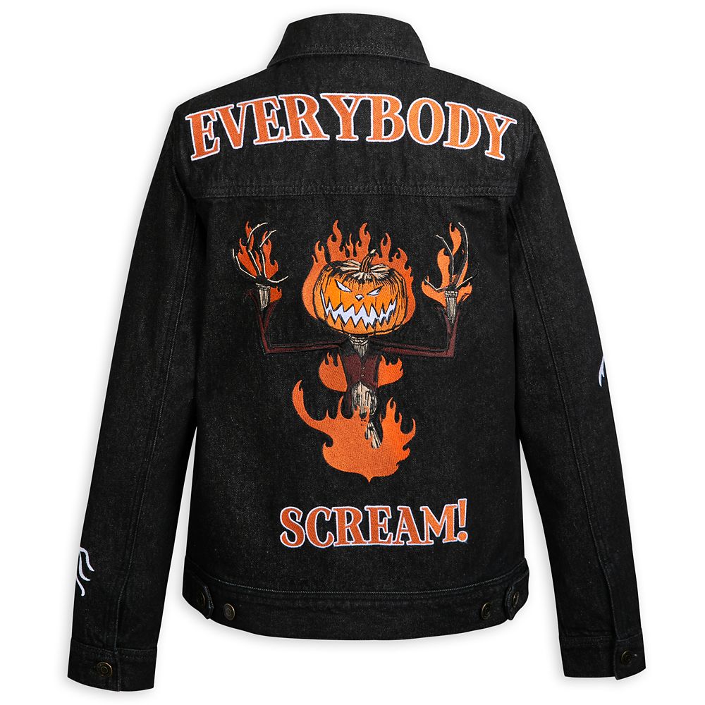 The Nightmare Before Christmas Glow-in-the-Dark Denim Jacket for Adults