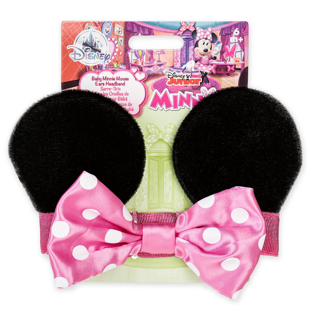 Minnie Mouse Ear Headband for Baby &ndash; Pink