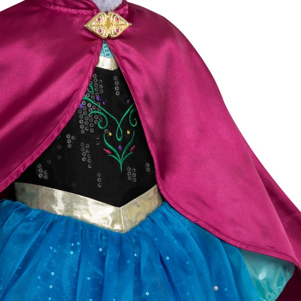 anna princess dress Jurebecia Snow Queen Costume for Girls 120 cm 5-6 Yrs With its stunning design and intricate details Disguise Girl's Disney Frozen Anna