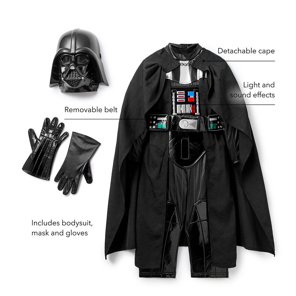 Darth Vader Costume with Lights and Sounds for Kids &ndash; Star Wars