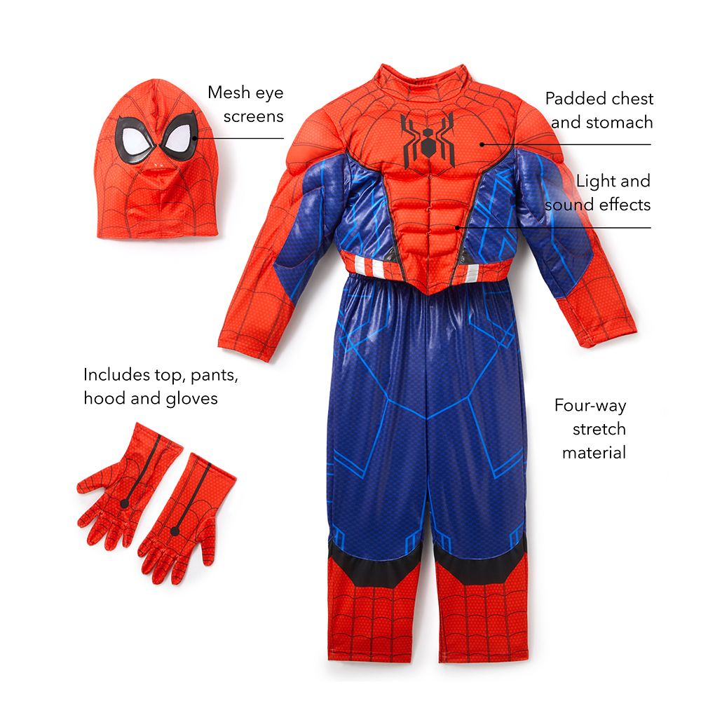 Spider-Man Costume with Lights and Sound for Kids
