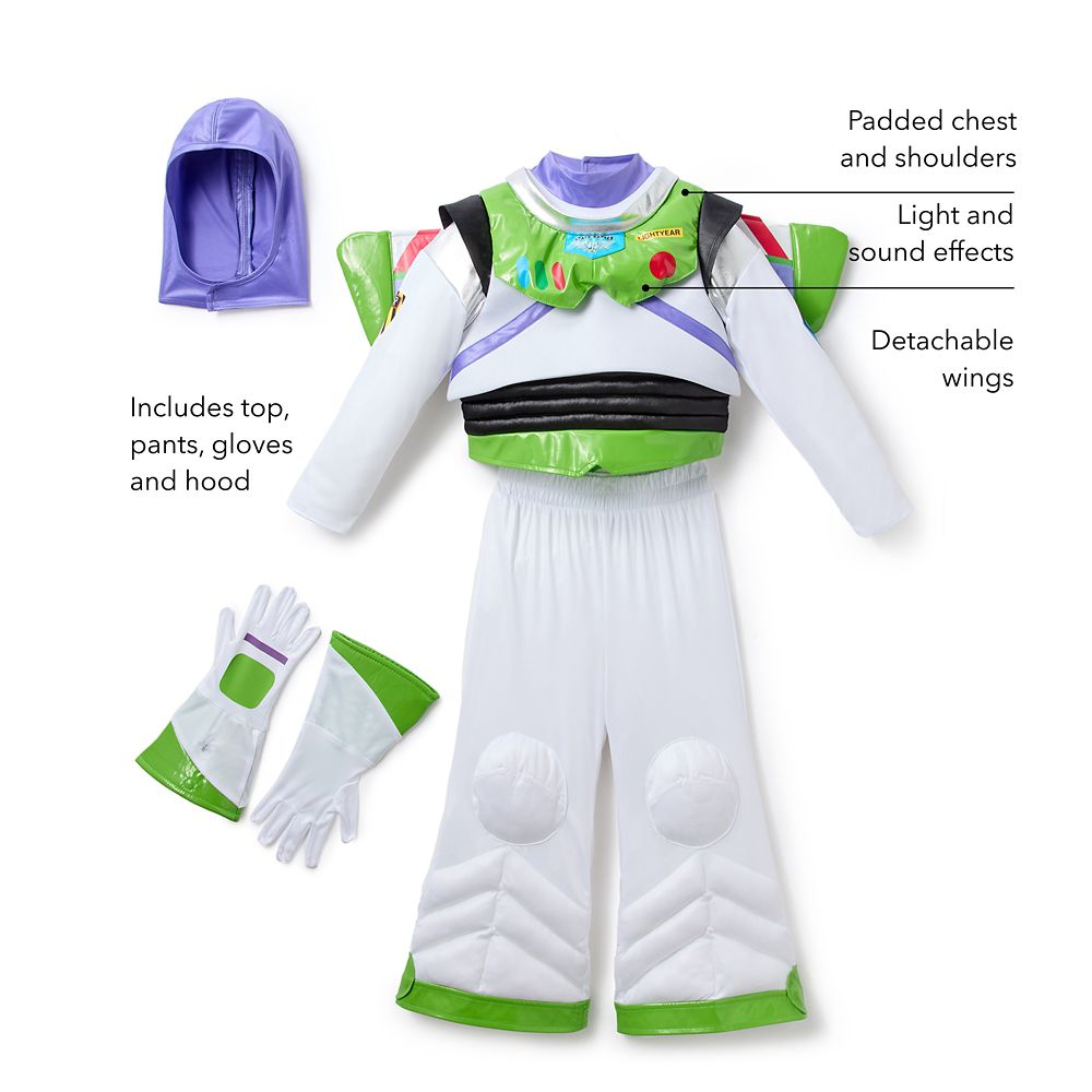 Buzz Lightyear Costume with Lights and Sound for Kids – Toy Story