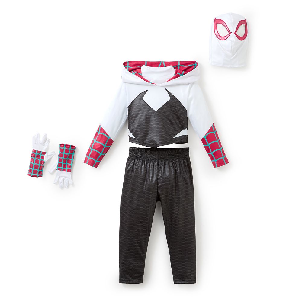 Spider-Gwen Costume with Sound Effects for Kids &ndash; Spider-Man: Across the Spider-Verse