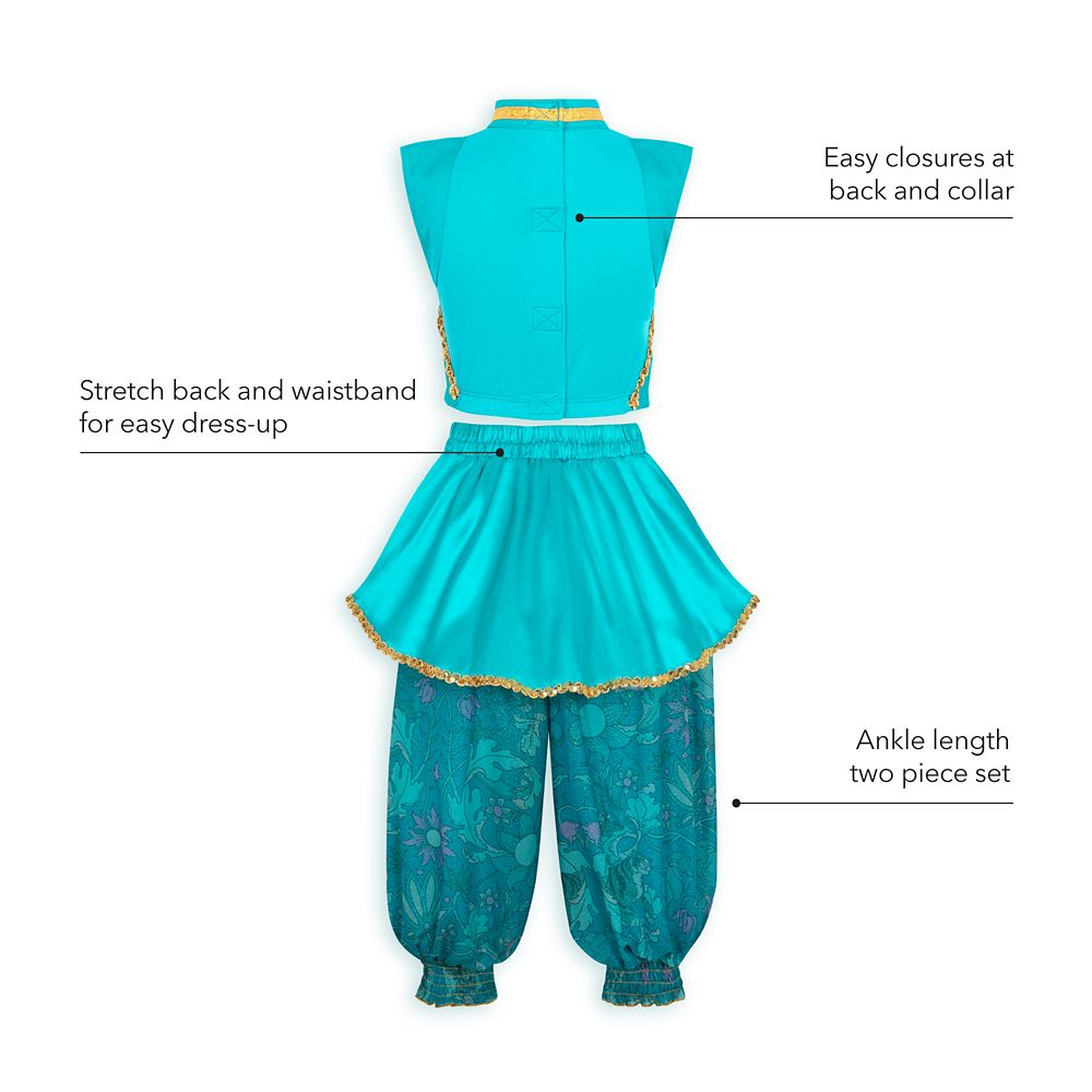 Jasmine Costume for Kids - Aladdin