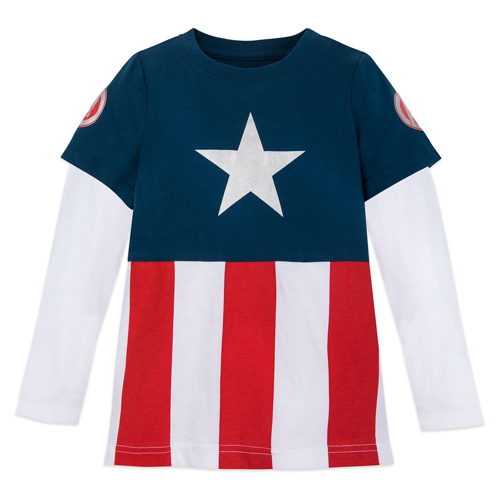 Captain America Long Sleeve T Shirt for Boys Disney Store