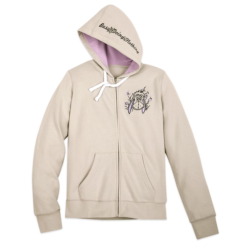 Eeyore Zip Hoodie for Adults Disney Store