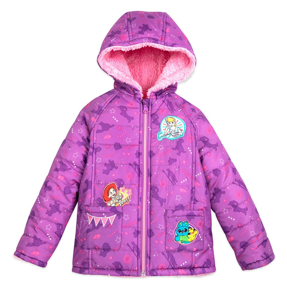 Toy Story 4 Hooded Reversible Puffy Jacket for Girls Disney Store
