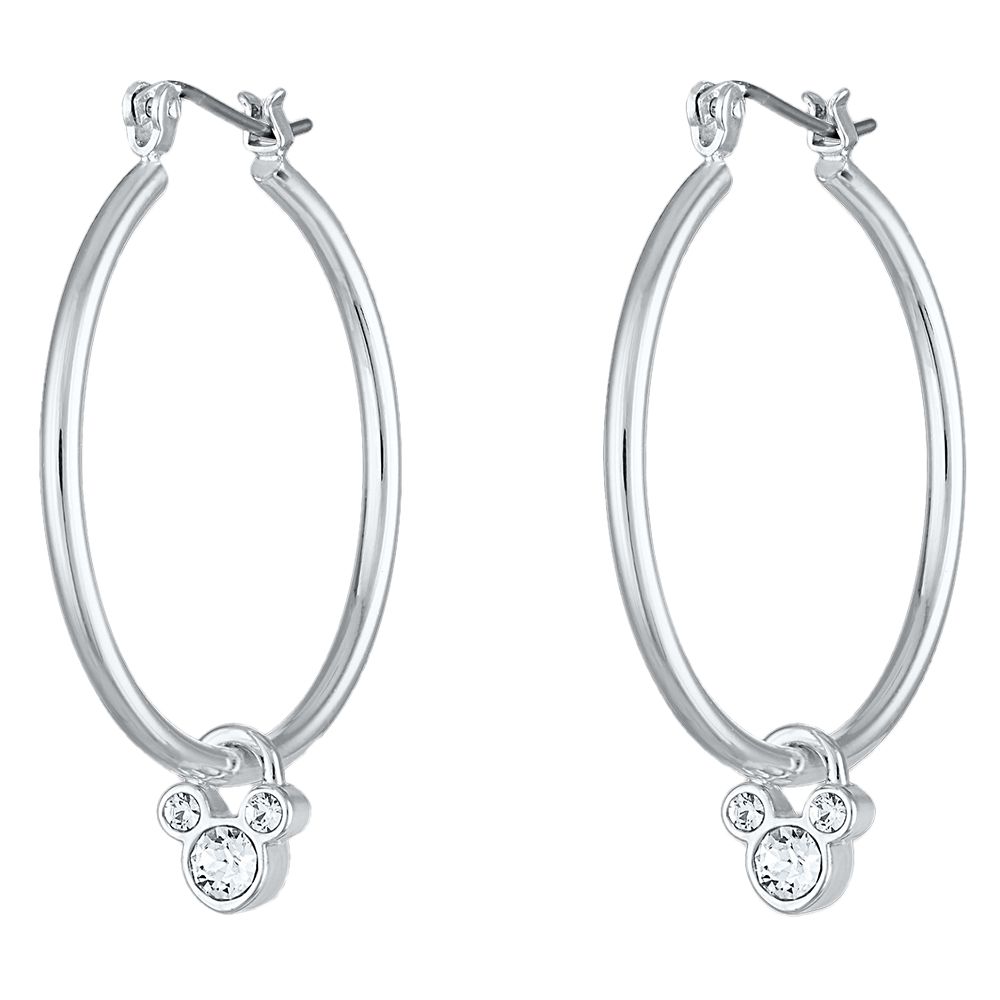 Mickey Mouse Icon Hoop Earrings by Arribas deals