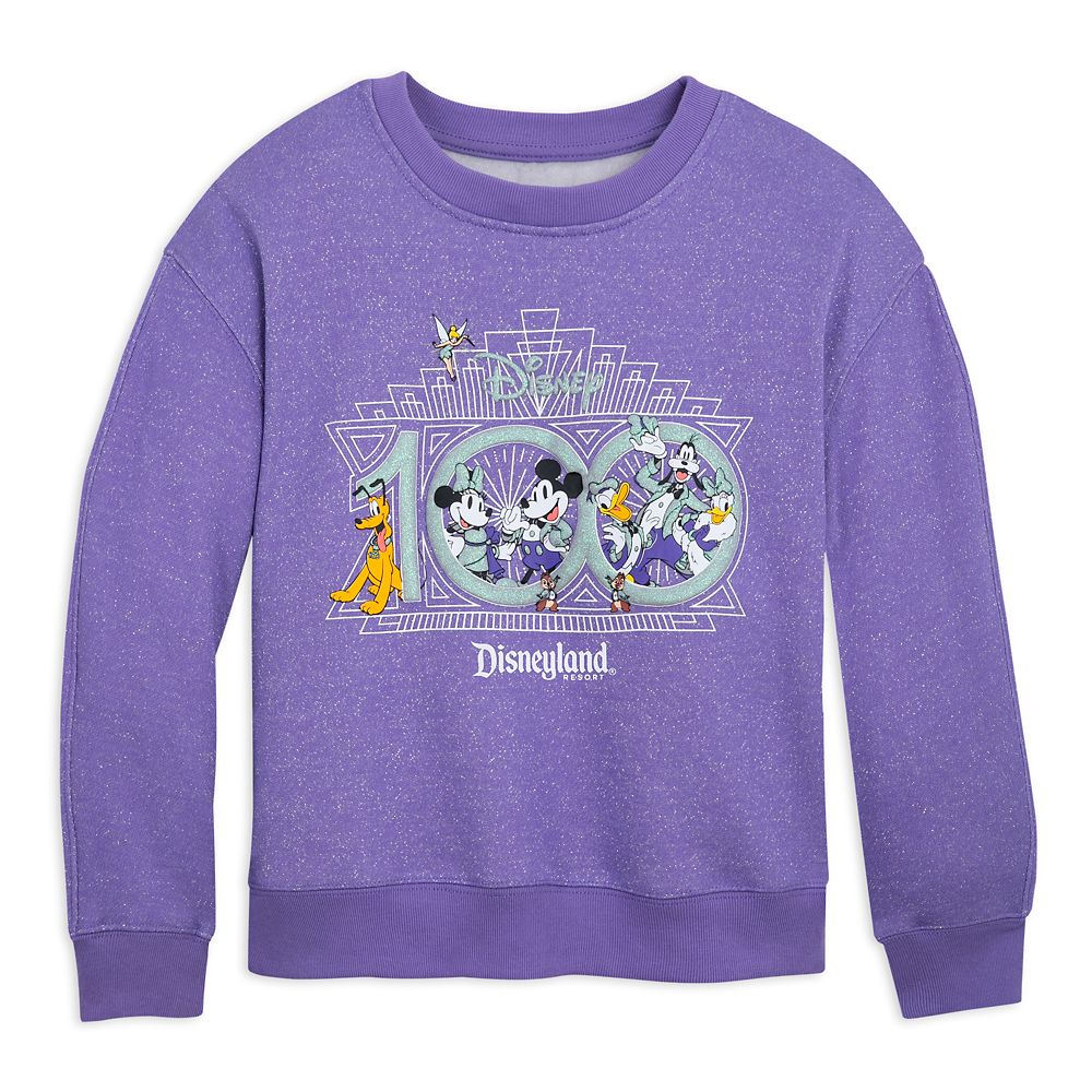 Disney Mickey and Friends 100 Anniversary hotsell Purple Sweatshirt