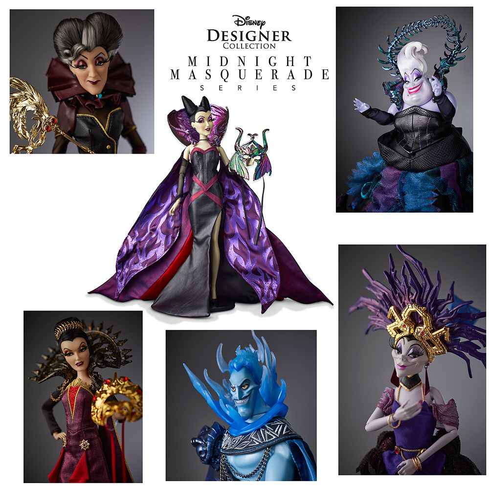 D23 Disney Designer Collection Midnight Masquerade Series Limited Edition Doll Set Villains Disney Store