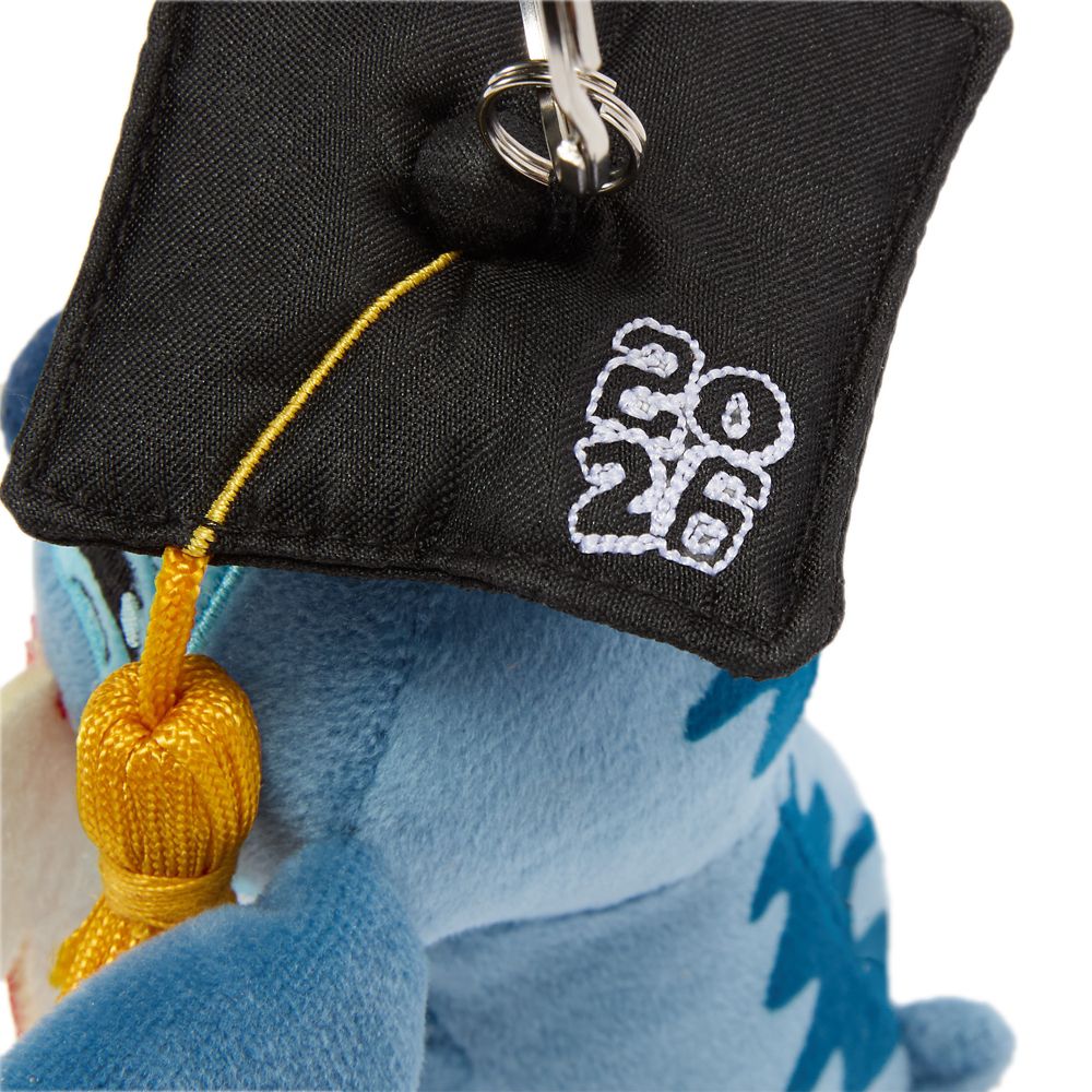 Stitch 2026 Graduation Mini Plush Keychain Bag Charm &ndash; Lilo & Stitch