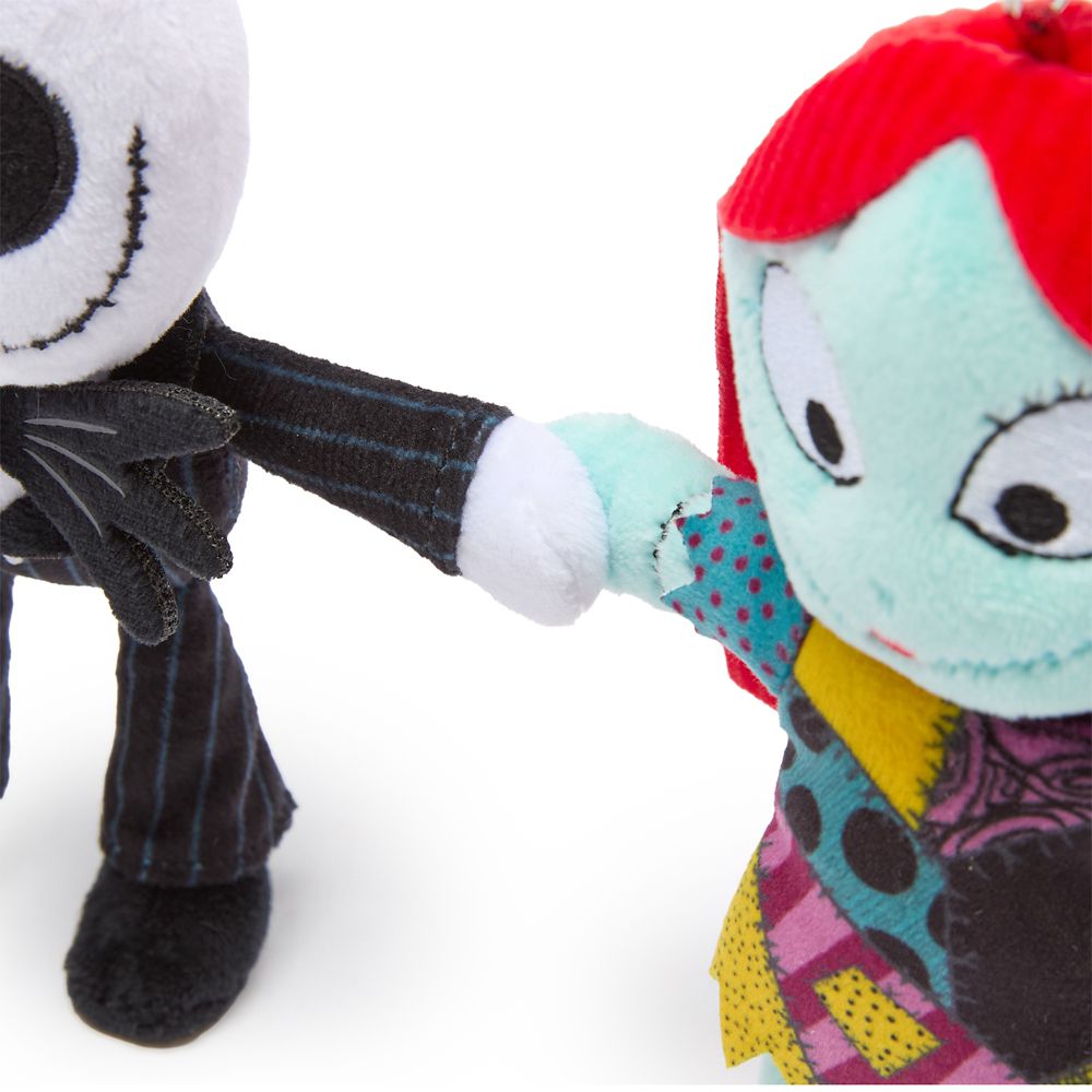Jack Skellington and Sally Plush Keychain Bag Charm Set &ndash; The Nightmare Before Christmas &ndash; 6''