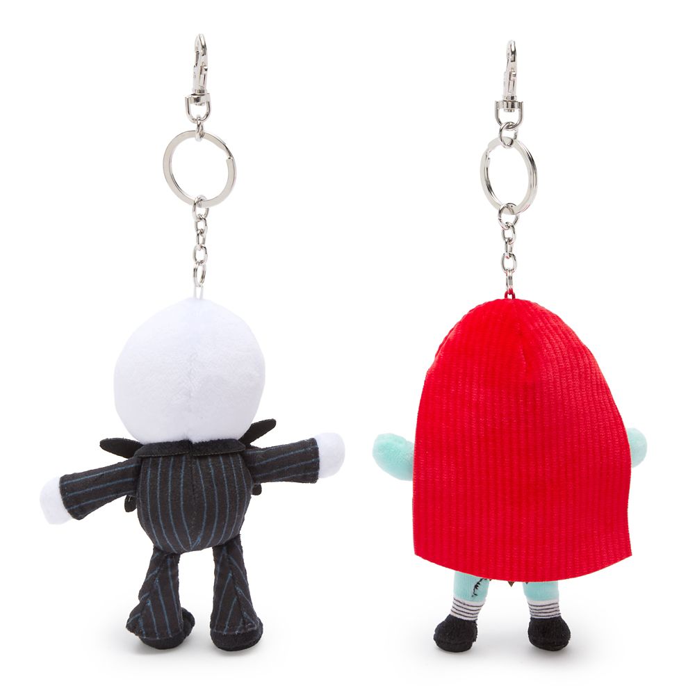Jack Skellington and Sally Plush Keychain Bag Charm Set &ndash; The Nightmare Before Christmas &ndash; 6''