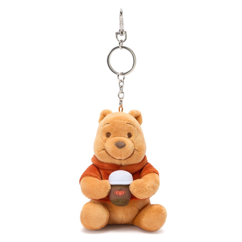 Winnie the Pooh ''Fall Vibes'' Plush Keychain Bag Charm &ndash; 4 1/2'' &ndash; Exclusive
