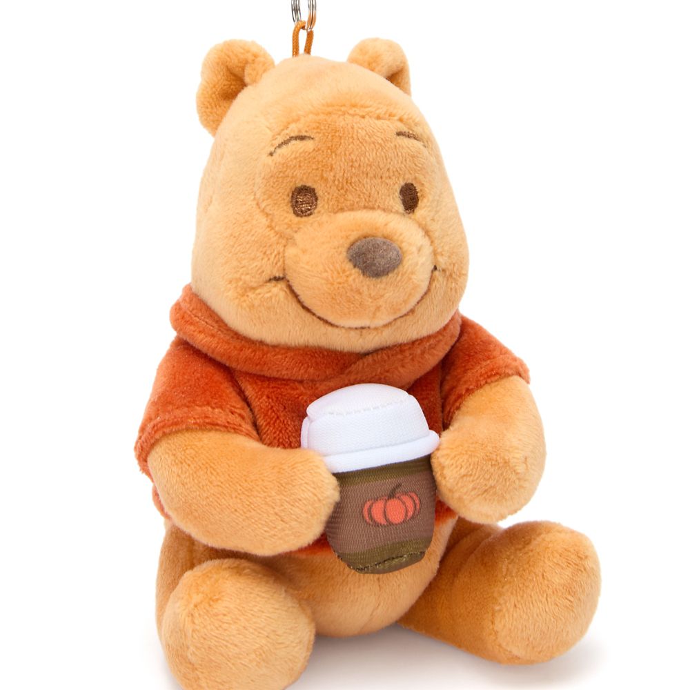 Winnie the Pooh ''Fall Vibes'' Plush Keychain Bag Charm &ndash; 4 1/2'' &ndash; Exclusive
