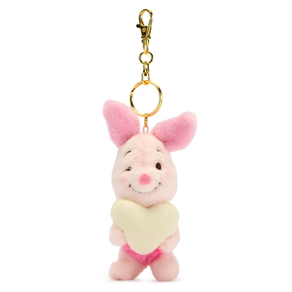 Piglet with Heart Plush Key Chain Winnie the Pooh Disney Store Japan