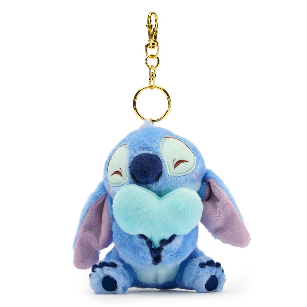 Stitch with Heart Plush Key Chain Lilo & Stitch Disney Store Japan