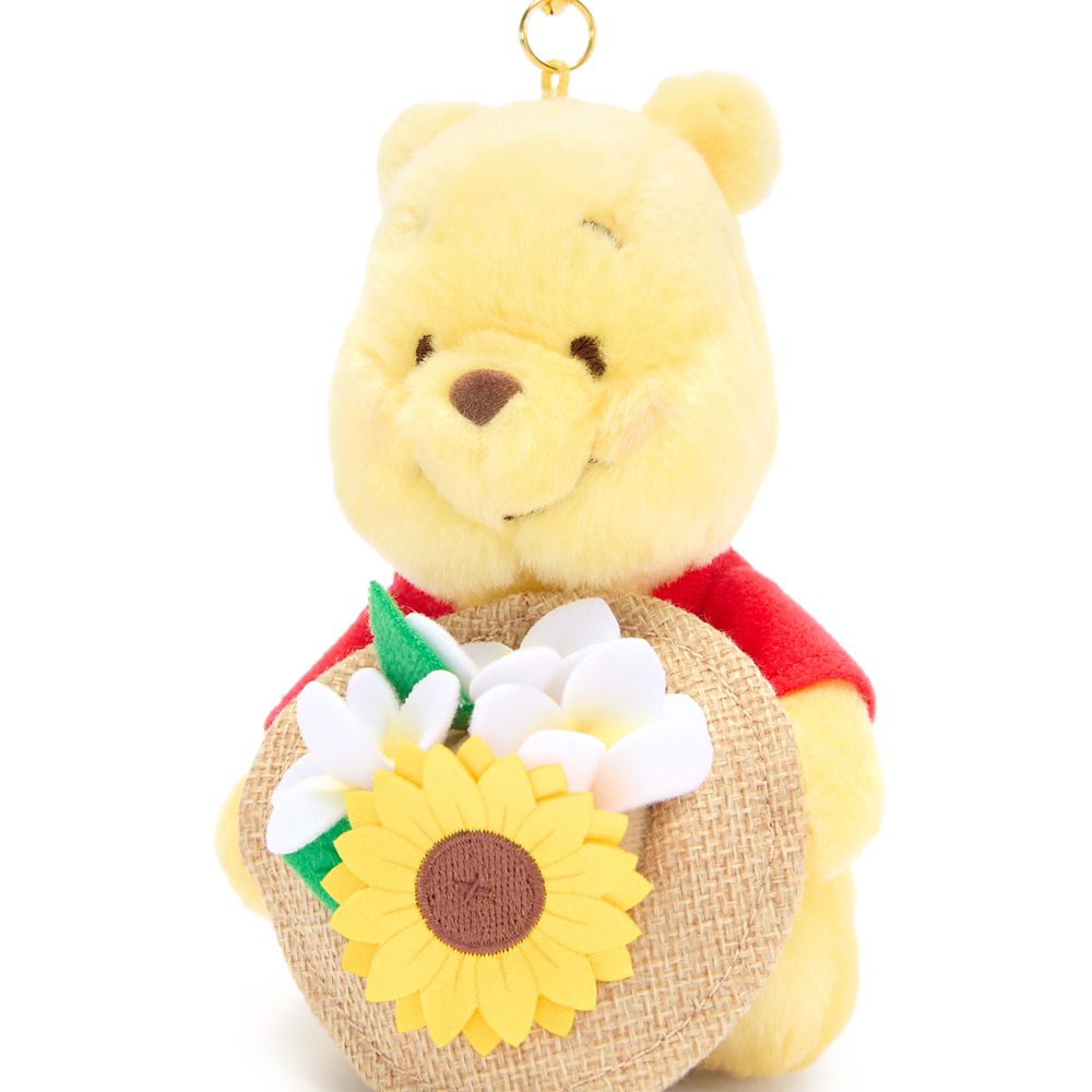 Winnie the Pooh Summertime Plush Keychain Bag Charm &ndash; 5'' &ndash; Disney Store Japan