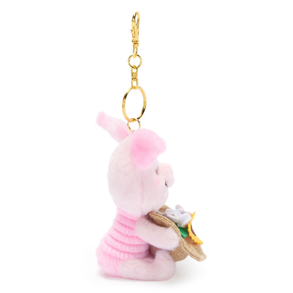 Piglet Summertime Plush Keychain Bag Charm &ndash; Winnie the Pooh &ndash; 5'' &ndash; Disney Store Japan