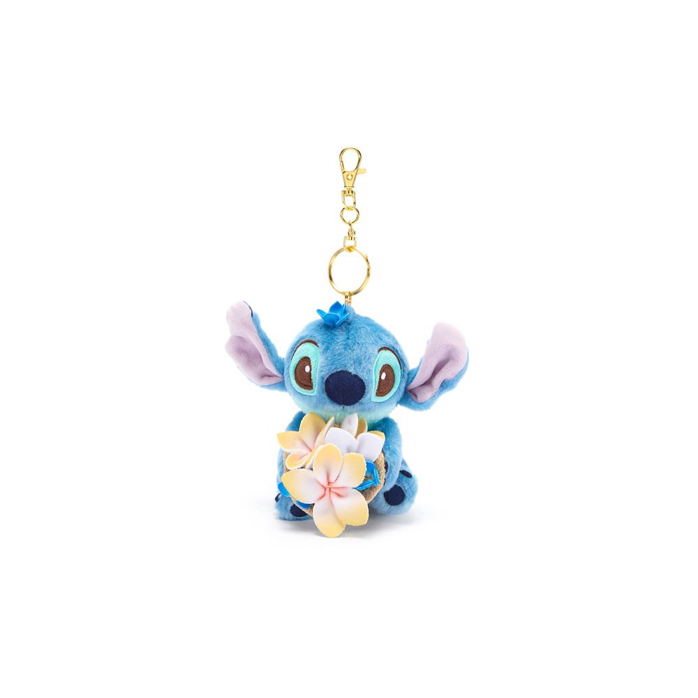 Stitch Summertime Plush Keychain Bag Charm &ndash; Lilo & Stitch &ndash; 5'' &ndash; Disney Store Japan