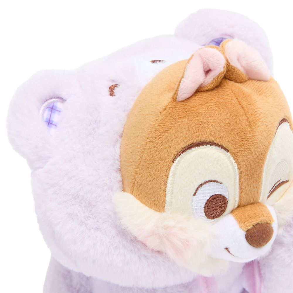 Chip in Bear Suit Plush Keychain Bag Charm &ndash; 5'' &ndash; Disney Store Japan