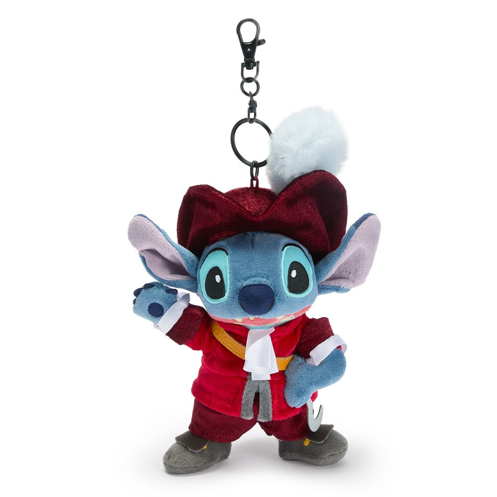 Stitch as Captain Hook Plush Keychain Bag Charm &ndash; Peter Pan &ndash; Disney Villains &ndash; 8 1/2'' &ndash; Disney Store Japan