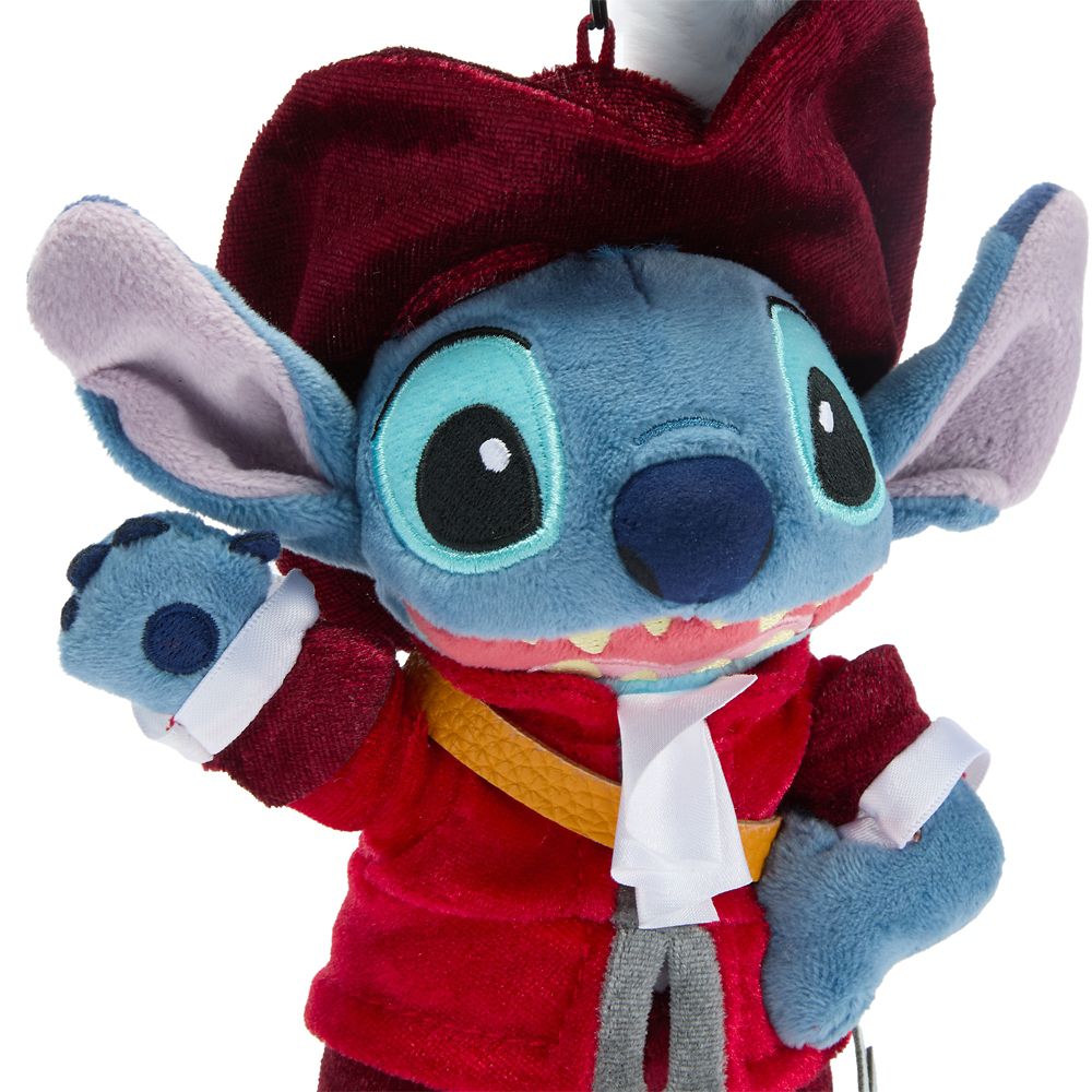 Stitch as Captain Hook Plush Keychain Bag Charm &ndash; Peter Pan &ndash; Disney Villains &ndash; 8 1/2'' &ndash; Disney Store Japan