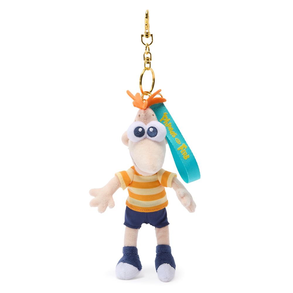 Phineas Flynn Plush Keychain Bag Charm &ndash; Phineas and Ferb &ndash; 8'' &ndash; Disney Store Japan