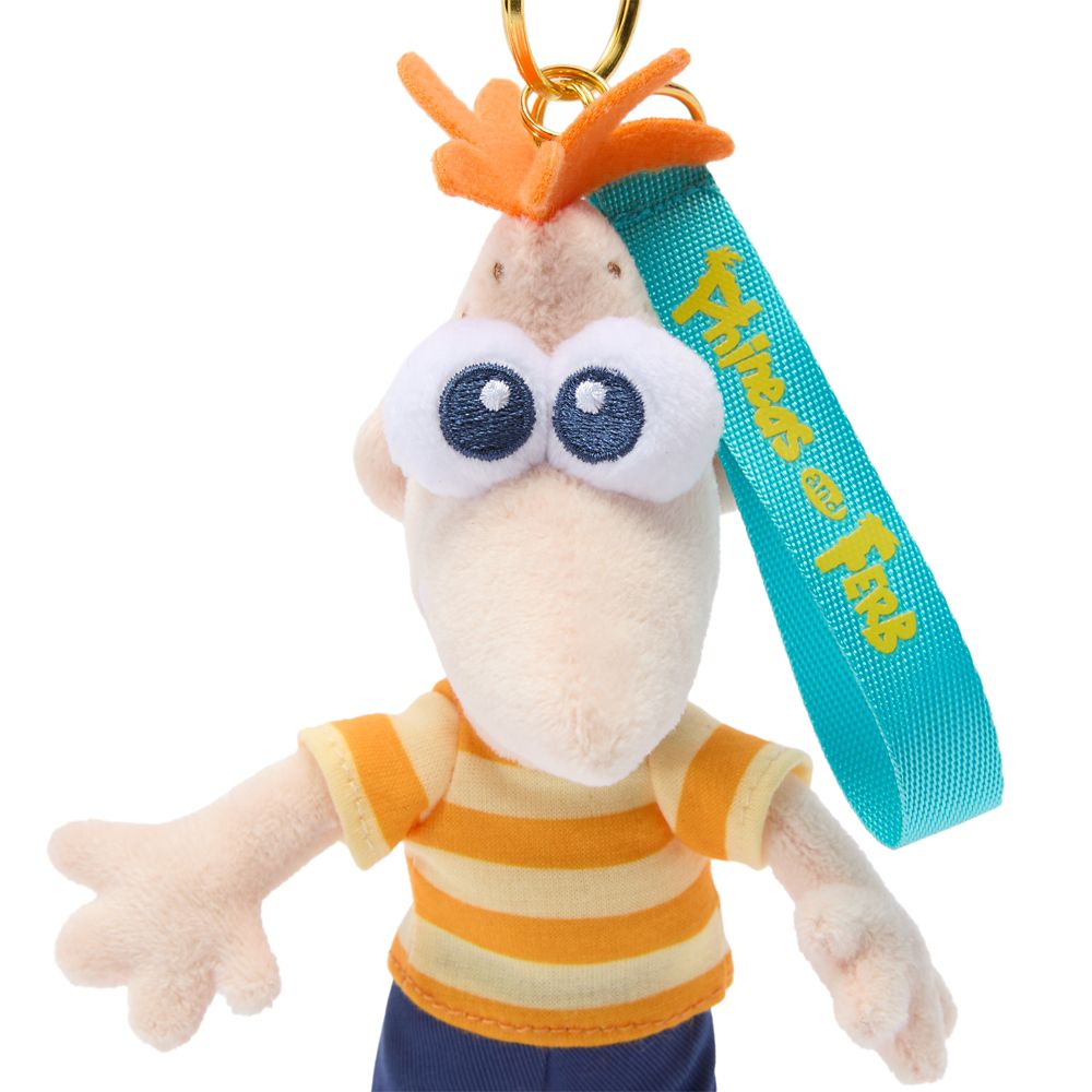 Phineas Flynn Plush Keychain Bag Charm &ndash; Phineas and Ferb &ndash; 8'' &ndash; Disney Store Japan