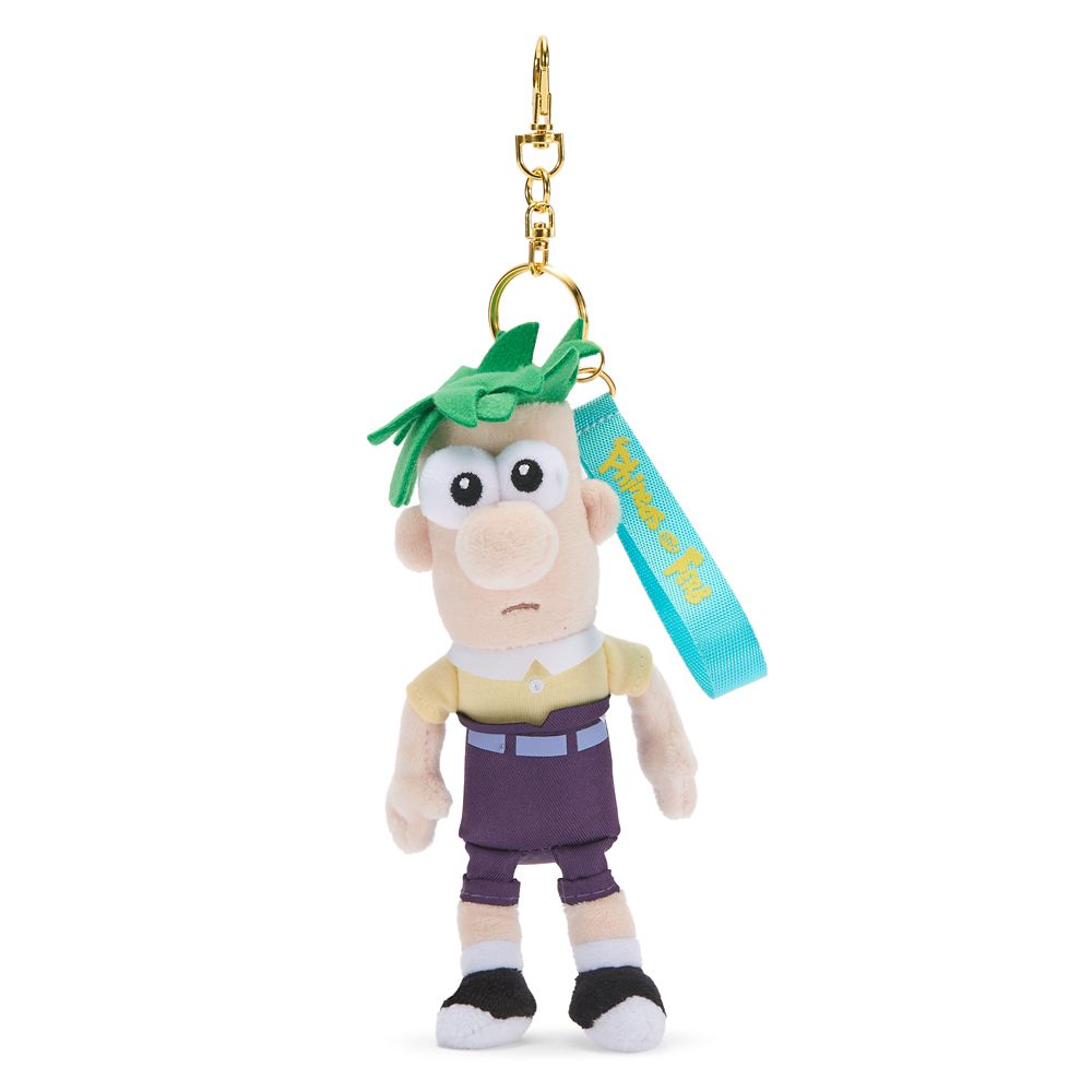 Ferb Fletcher Plush Keychain Bag Charm &ndash; Phineas and Ferb &ndash; 7'' &ndash; Disney Store Japan