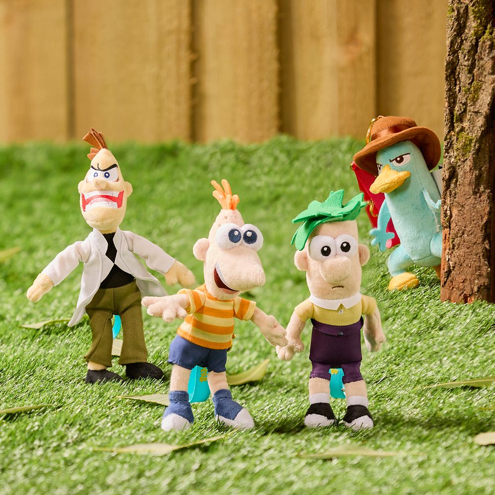 Ferb Fletcher Plush Keychain Bag Charm &ndash; Phineas and Ferb &ndash; 7'' &ndash; Disney Store Japan