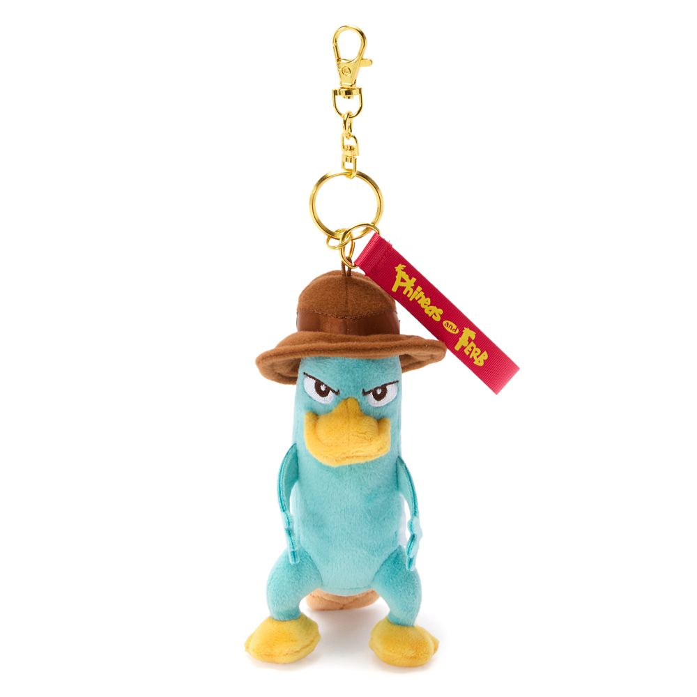 Perry as ''Agent P'' Plush Keychain Bag Charm &ndash; Phineas and Ferb &ndash; 7'' &ndash; Disney Store Japan