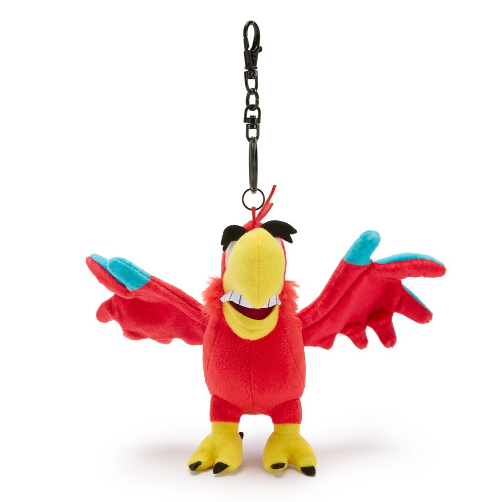 Iago Plush Keychain Bag Charm &ndash; Aladdin &ndash; Disney Villains &ndash; 5'' &ndash; Disney Store Japan