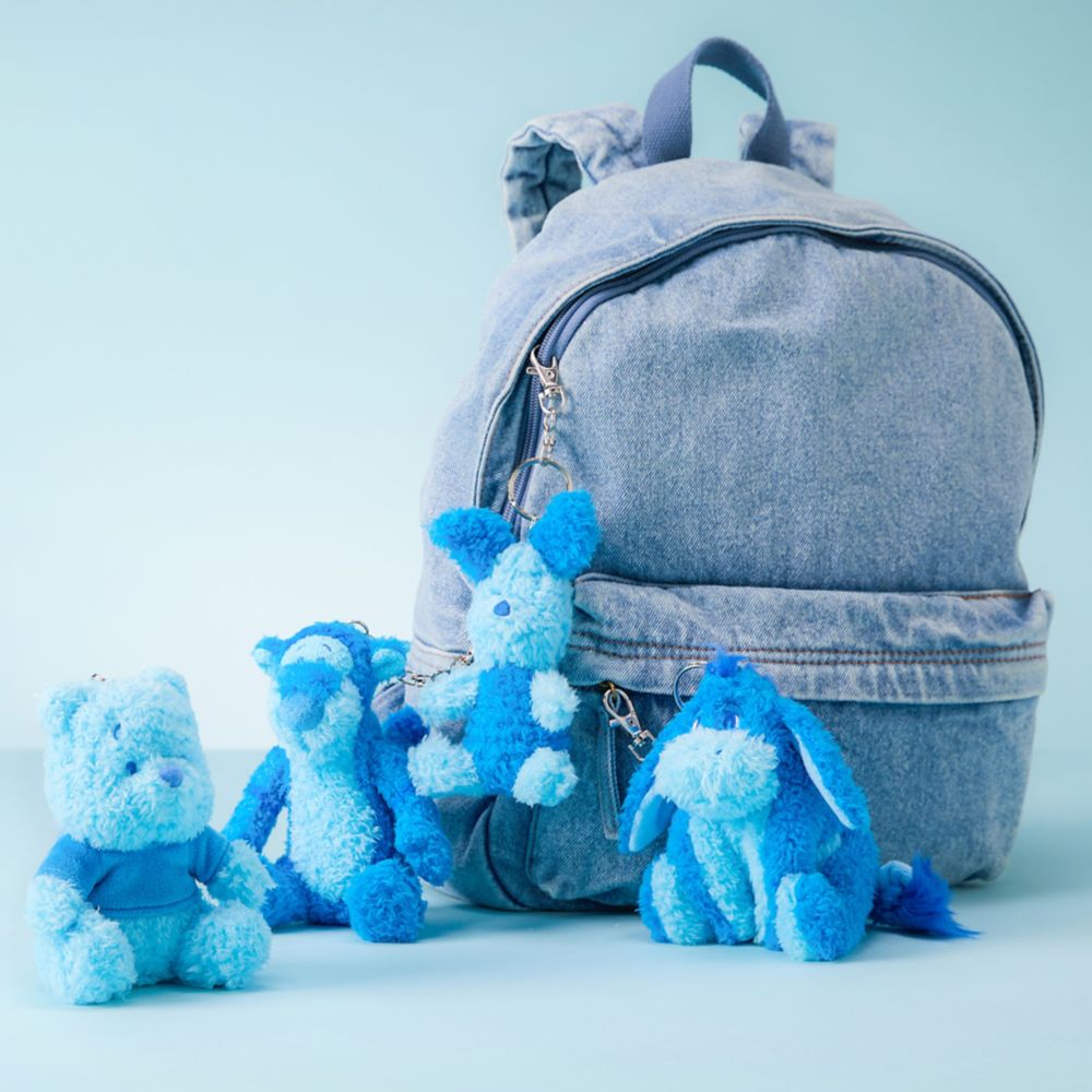 Piglet Plush Keychain Bag Charm &ndash; Winnie the Pooh &ndash; Blue &ndash; 5 1/2'' &ndash; Exclusive &ndash; D23: The Ultimate Disney Fan Event