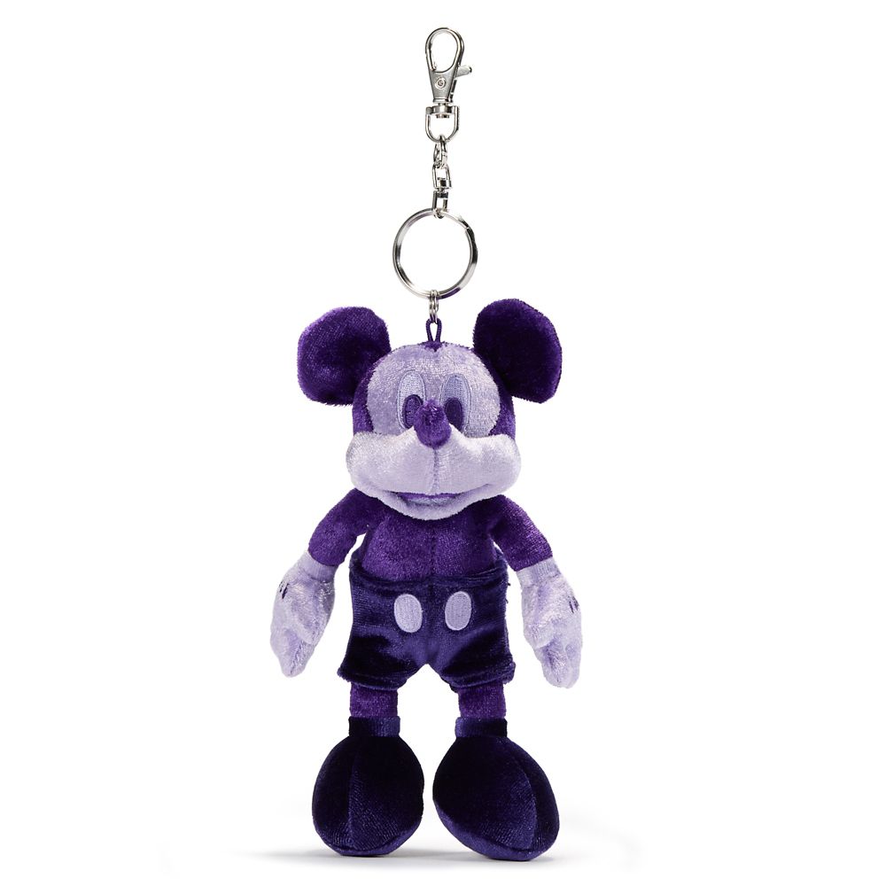Mickey Mouse Plush Keychain Bag Charm &ndash; Purple &ndash; 7 1/4'' &ndash; Exclusive &ndash; D23: The Ultimate Disney Fan Event