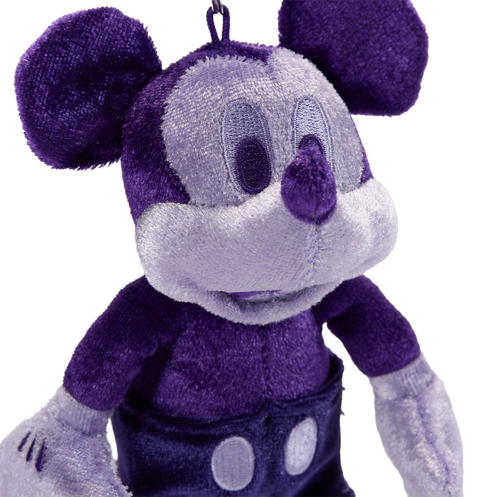Mickey Mouse Plush Keychain Bag Charm &ndash; Purple &ndash; 7 1/4'' &ndash; Exclusive &ndash; D23: The Ultimate Disney Fan Event