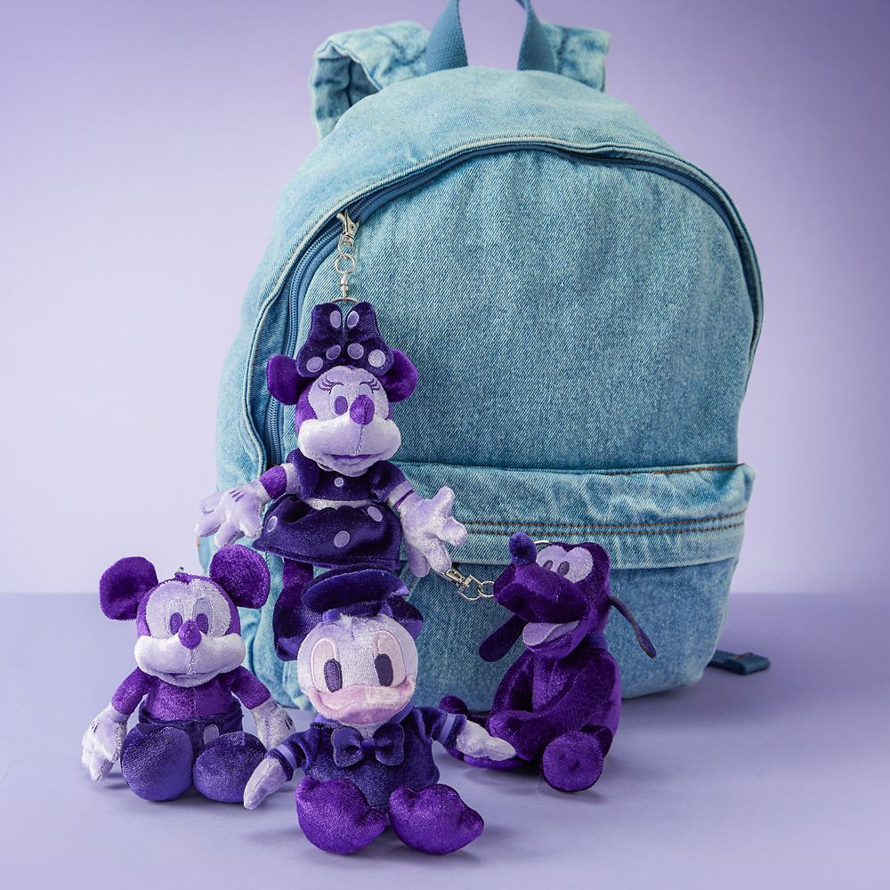 Donald Duck Plush Keychain Bag Charm &ndash; Purple &ndash; 7 1/4'' &ndash; Exclusive &ndash; D23: The Ultimate Disney Fan Event