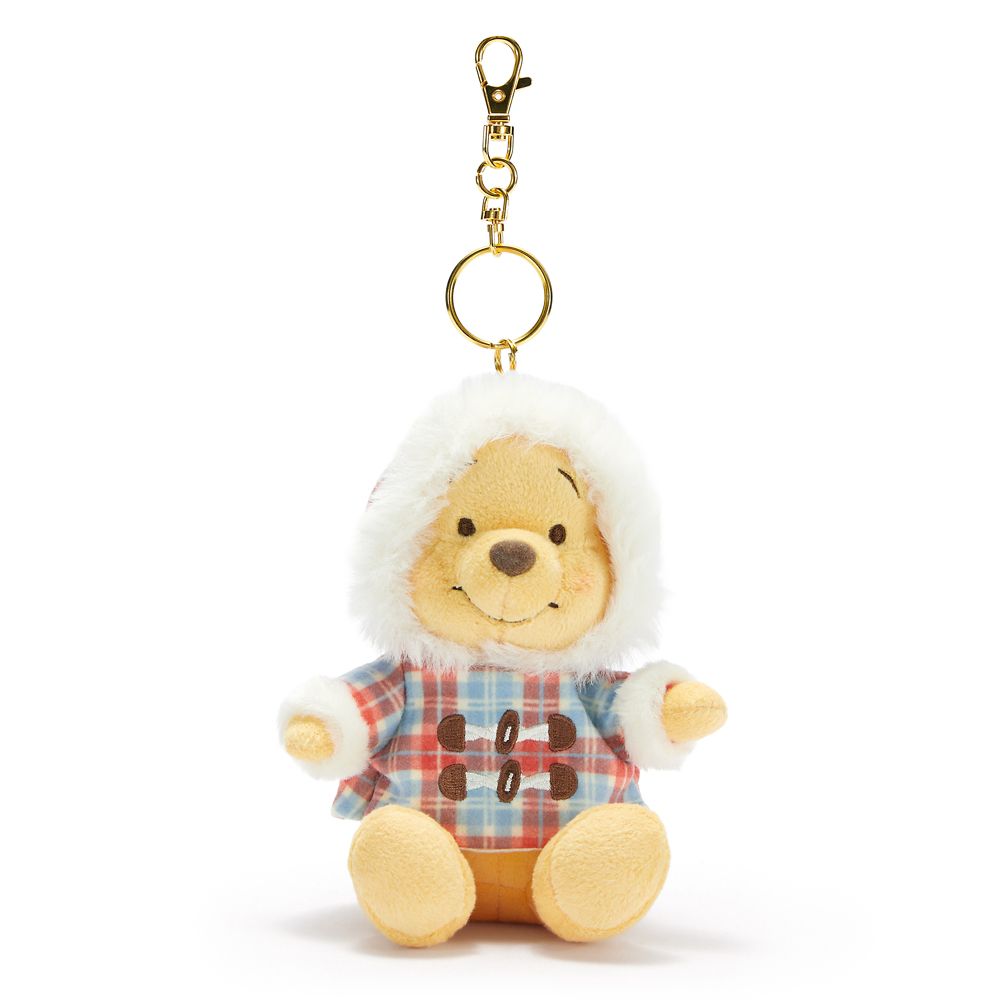 Winnie the Pooh Duffle Plush Keychain Bag Charm &ndash; 5 1/2'' &ndash; Disney Store Japan