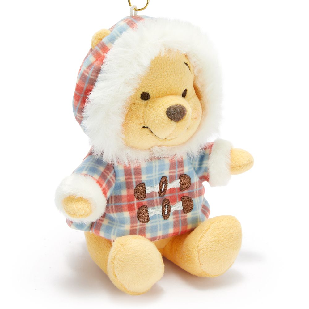 Winnie the Pooh Duffle Plush Keychain Bag Charm &ndash; 5 1/2'' &ndash; Disney Store Japan