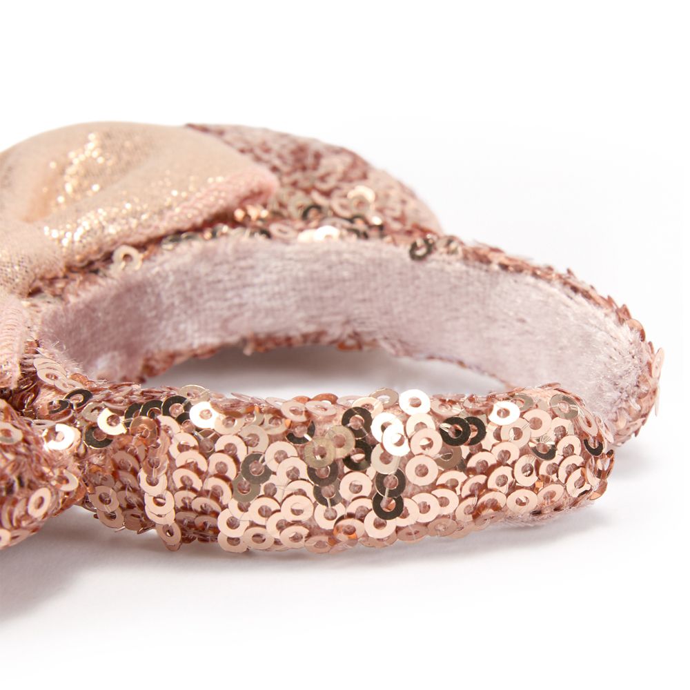 Minnie Mouse Sequin Ear Headband Bag Charm &ndash; Rose Gold