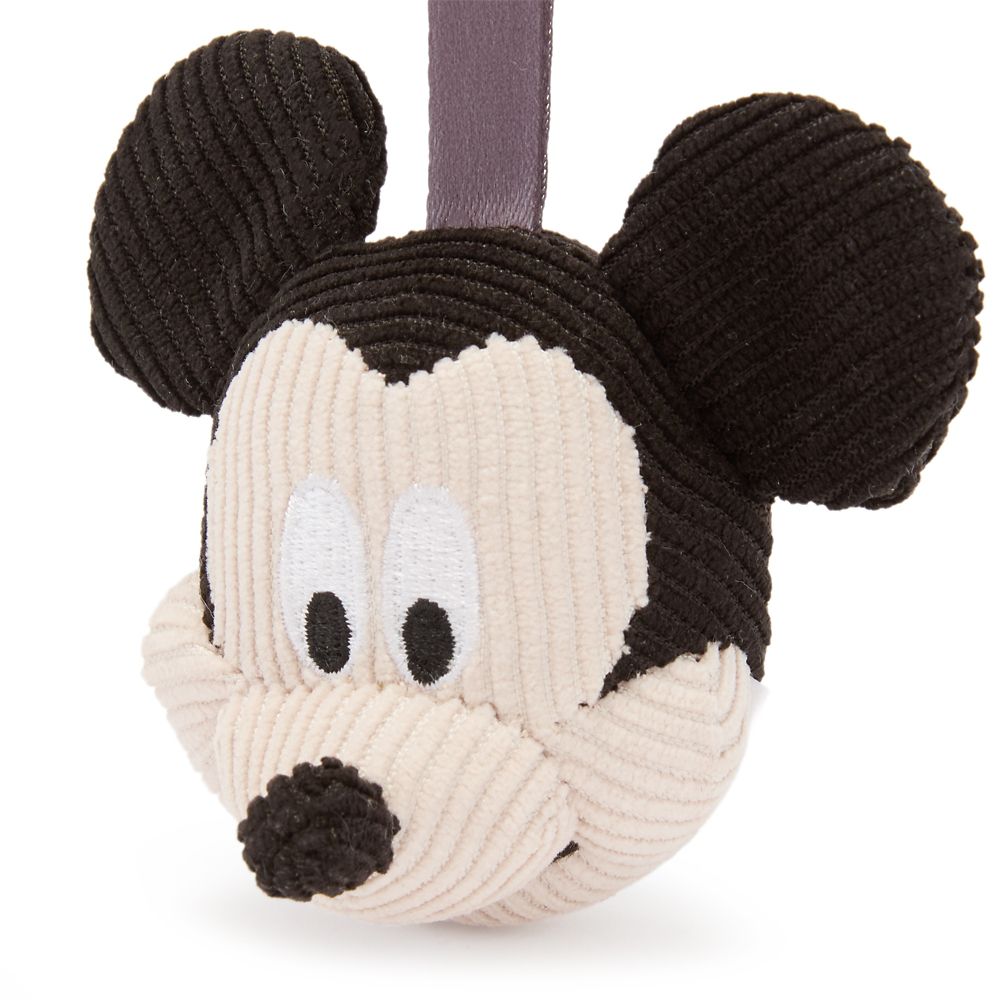 Mickey Mouse Corduroy Plush Keychain Bag Charm