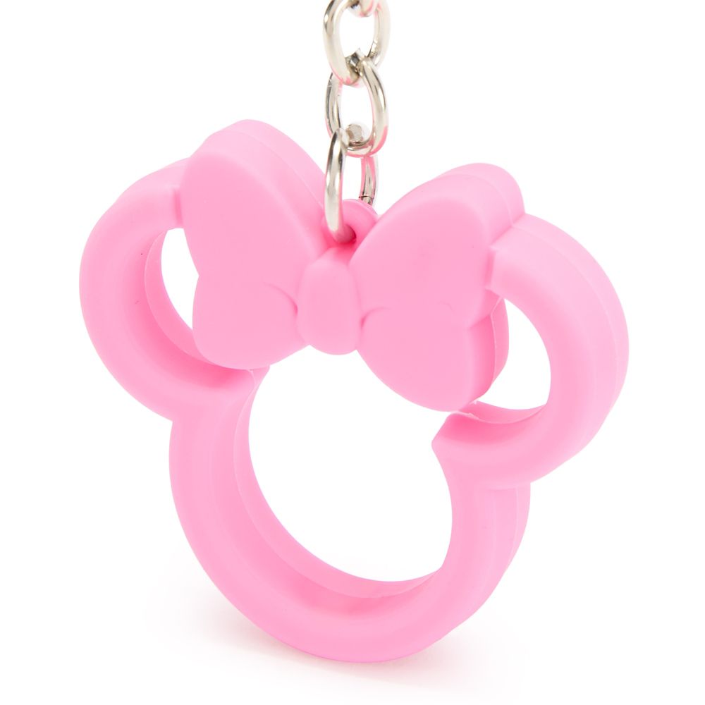 Minnie Mouse Icon Silicone Keychain Bag Charm