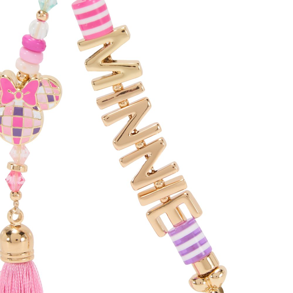 Minnie Mouse Tassel and Charm Keychain