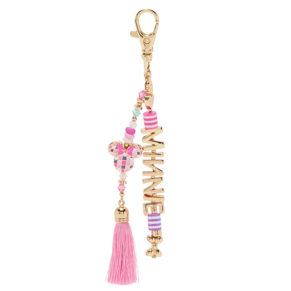 Minnie Mouse Tassel and Charm Keychain