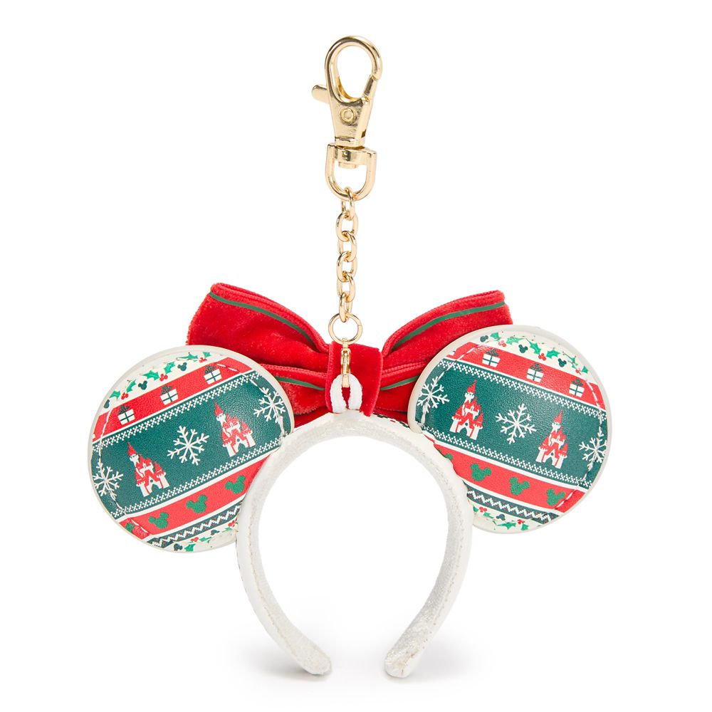 Minnie Mouse Holiday Ear Headband Bag Charm