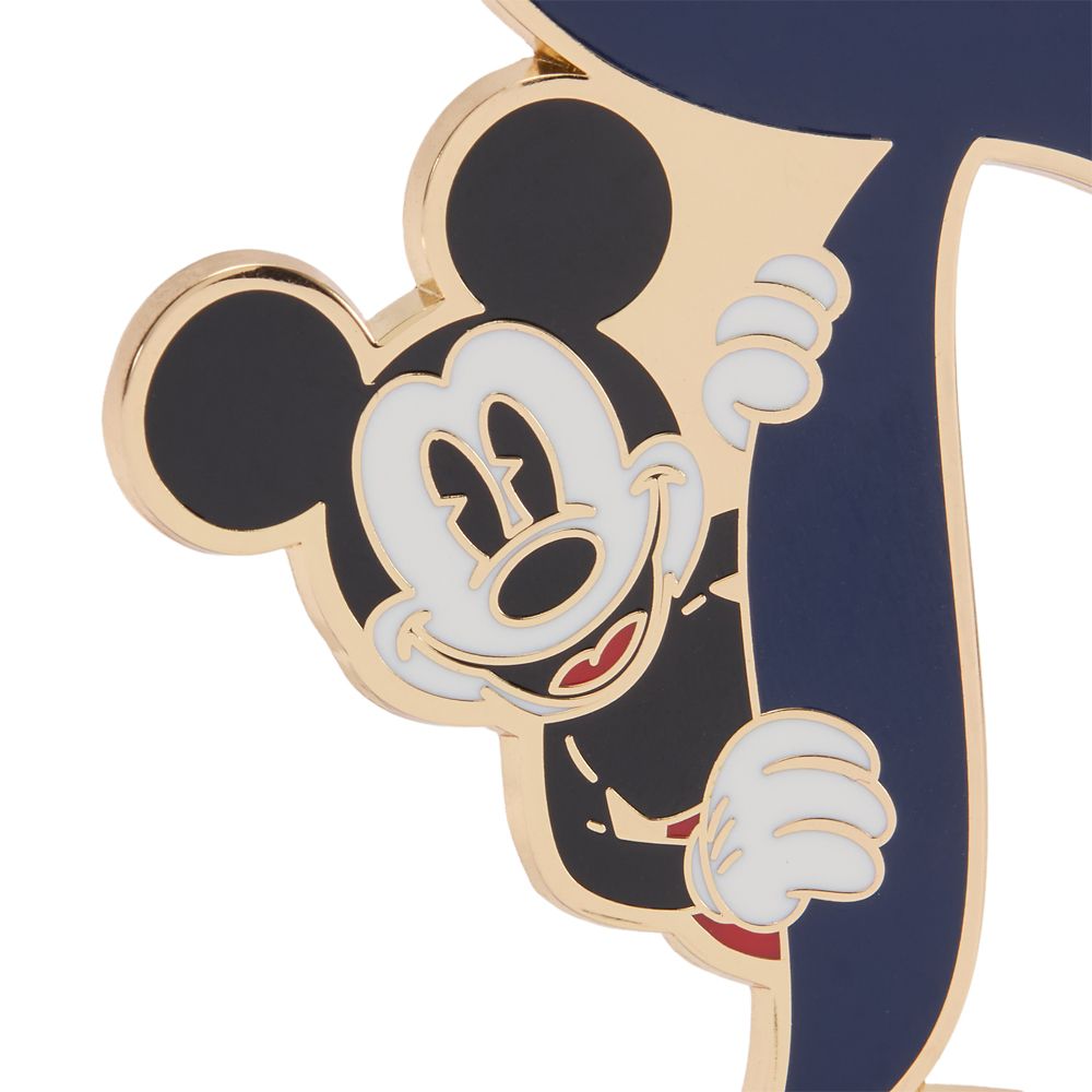 Mickey Mouse Disneyland ''D'' Keychain Bag Charm &ndash; Navy